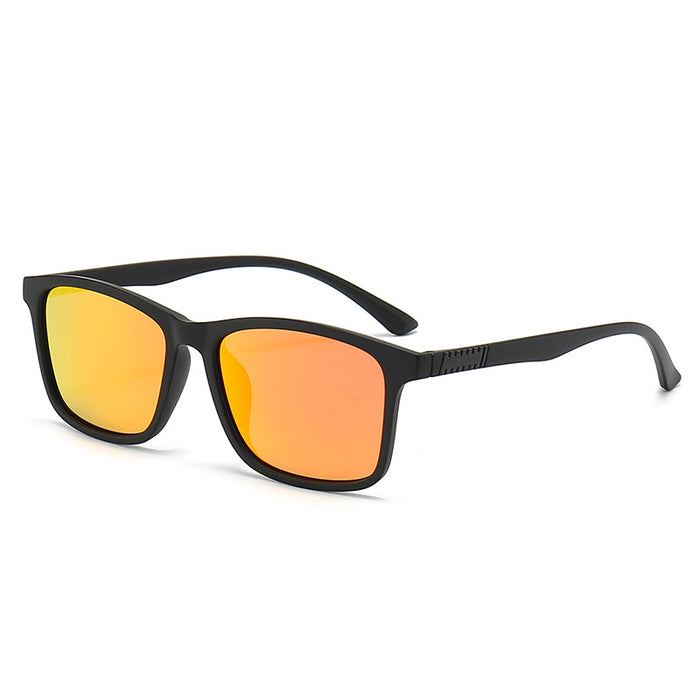 Wholesale men's business polarized sunglasses square frame sunglasses outdoor fishing driving night vision glasses