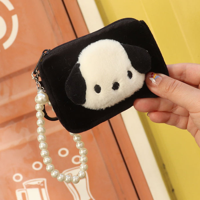 Wholesale Trendy Plush Panda Coin Purse Key Card Holder Storage Bag