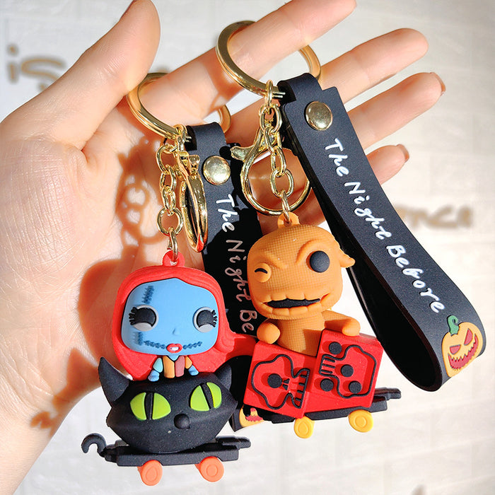 Wholesale Christmas Eve Halloween keychain pendants JDC-KC-ShuoT008