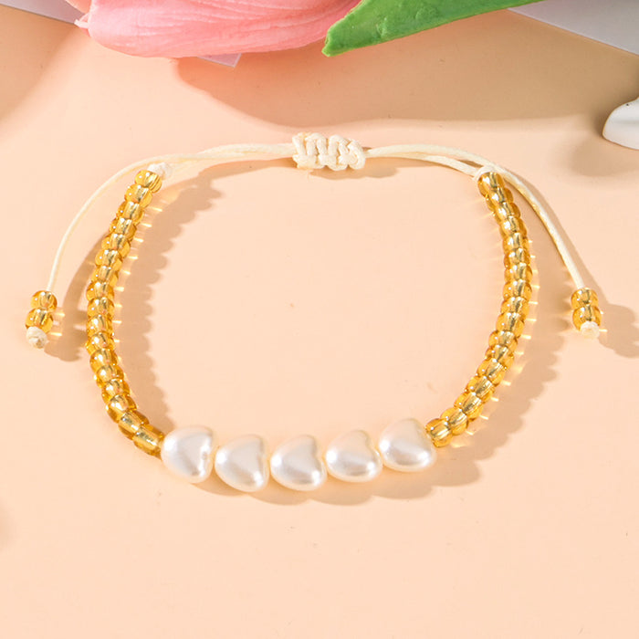 Wholesale Beaded bracelet, new pearl bracelet, pearl woven bracelet