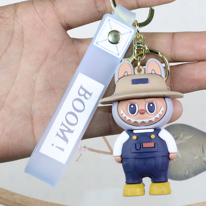 Wholesale Cartoon soft rubber cloth key chain pendant blind box tide cool cloth cloth series push small gift ornaments