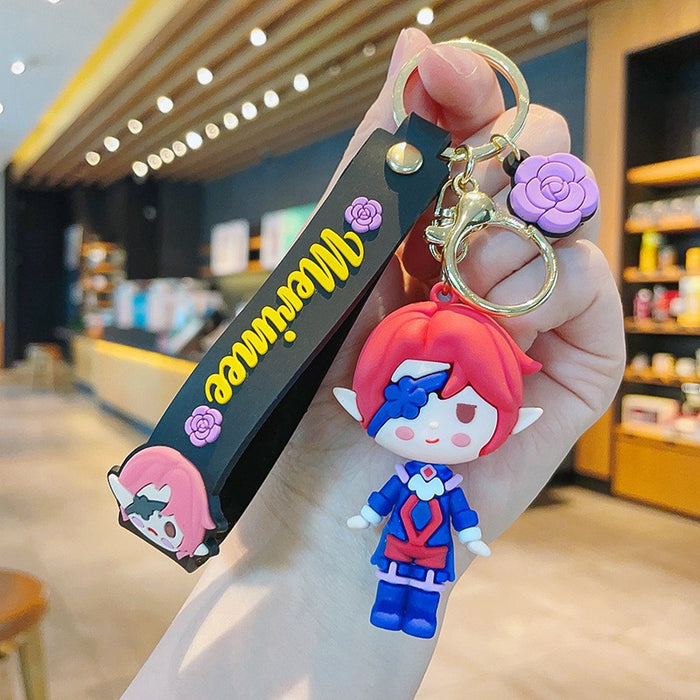 Wholesale PVC Cartoon Doll Keychain JDC-KC-Aile015