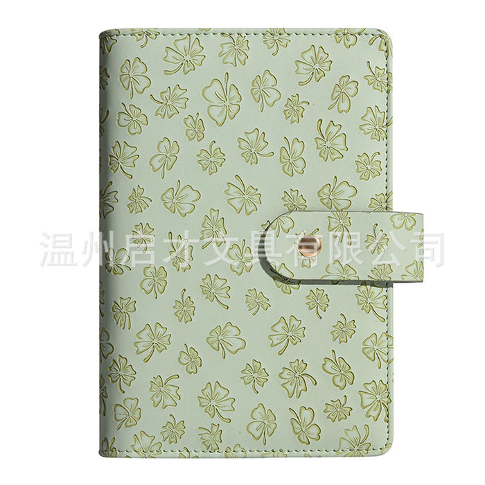 Wholesale Binder Customized Hand Ledger Leather Pu Loose-Leaf Cash Budget Ledger