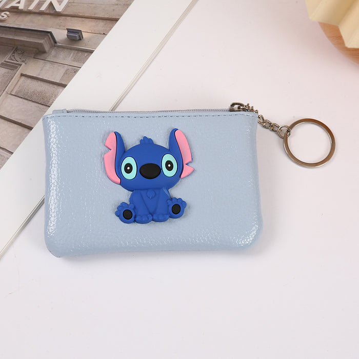 Wholesale Cartoon Cute PU Zipper Coin Purse Keychain JDC-KC-YiK008