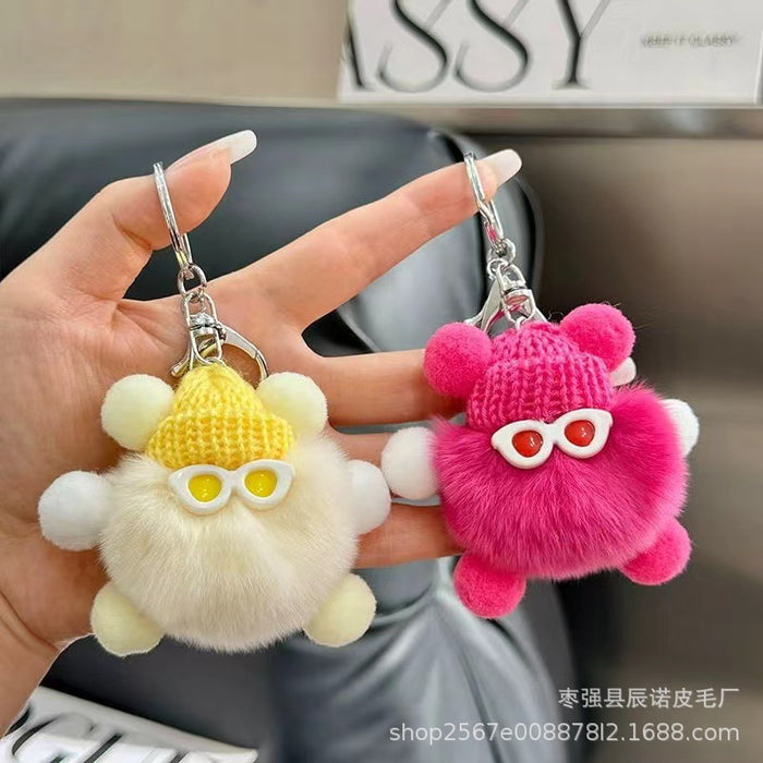 Wholesale  Coal Ball Bag Pendant  Doll Cartoon Car Keychain