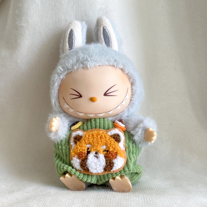 Wholesale Plush Doll Pendant Orange Overalls Little Yellow Hat Best-Selling Cartoon Doll Clothes Internet Celebrity Versatile Clothes