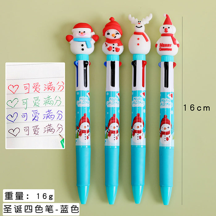 Wholesale Ballpoint Pen Student Stationery Prize Gift Christmas Gift Award Christmas Reindeer Multicolor