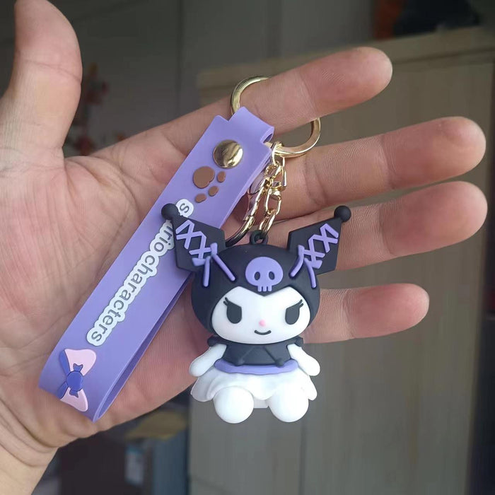 Wholesale Cartoon Silicone Doll Keychain JDC-KC-KuangK044