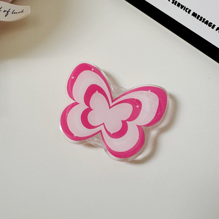 Wholesale PVC Butterfly Phone Grip Stand Accessory