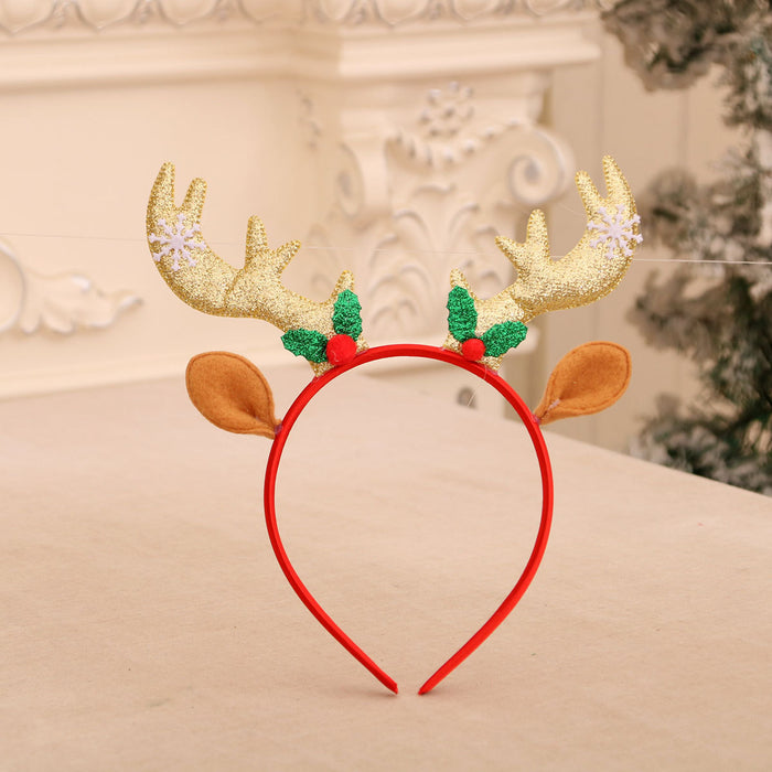 Wholesale Cartoon Christmas head buckle head hoop Christmas decorations party gifts Christmas antlers