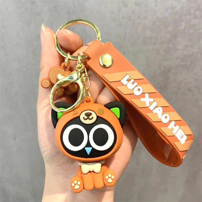 Wholesale 2PCS Cartoon Animals Panda PVC Keychains JDC-KC-Aobang005