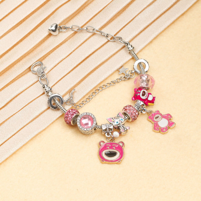 Wholesale Cartoon Beaded Alloy Enamel Bracelet