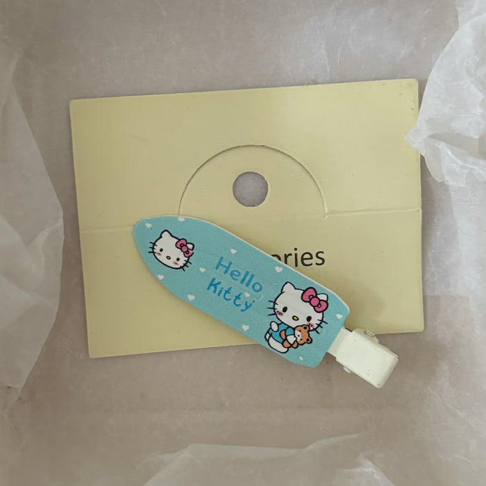 Wholesale Red plaid cat shovel hairpin sweet girl style side hairpin hair accessories