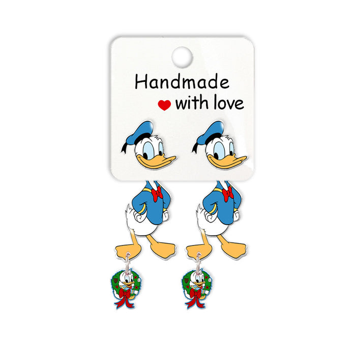 Wholesale Cartoon Christmas Acrylic Earrings JDC-ES-XiangL057