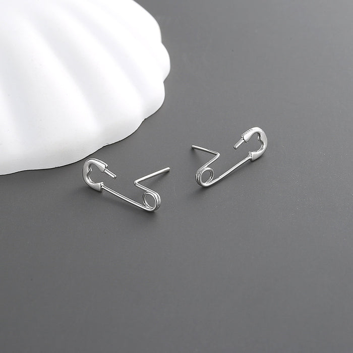 Wholesale Pin earrings, personalized and fashionable couple style, paper clip earrings