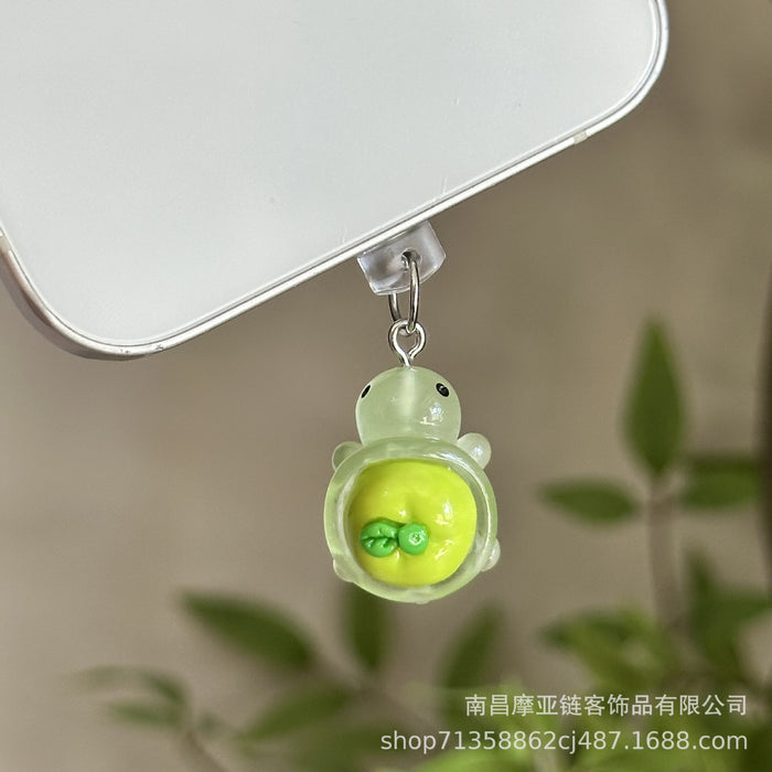 Wholesale 4pcs/ set Vegetable and fruit glow-in-the-dark turtle Mobile Phone Stands