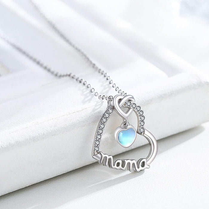 Wholesale  Heart Pendant Necklace Elegant Moonstone