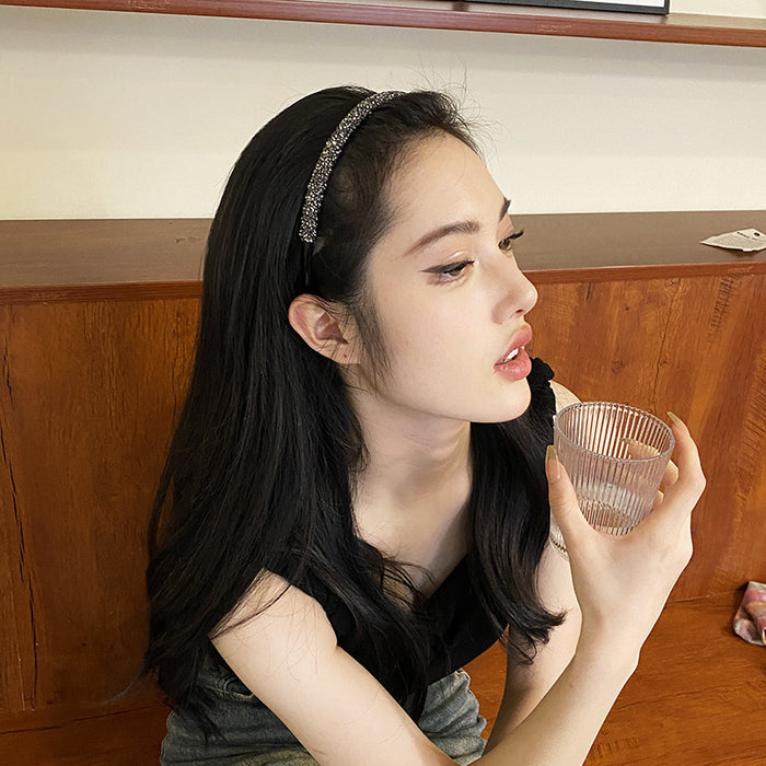 Wholesale artifact diamond hairband headband short hair clip new hairpin