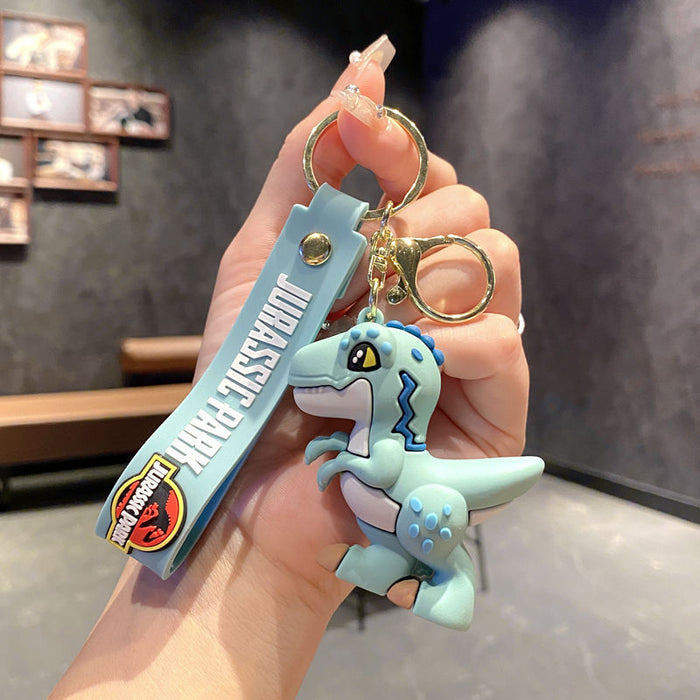 Wholesale Trendy Dinosaur Keychain Toy Metal Cartoon T-Rex Charm MOQ≥3