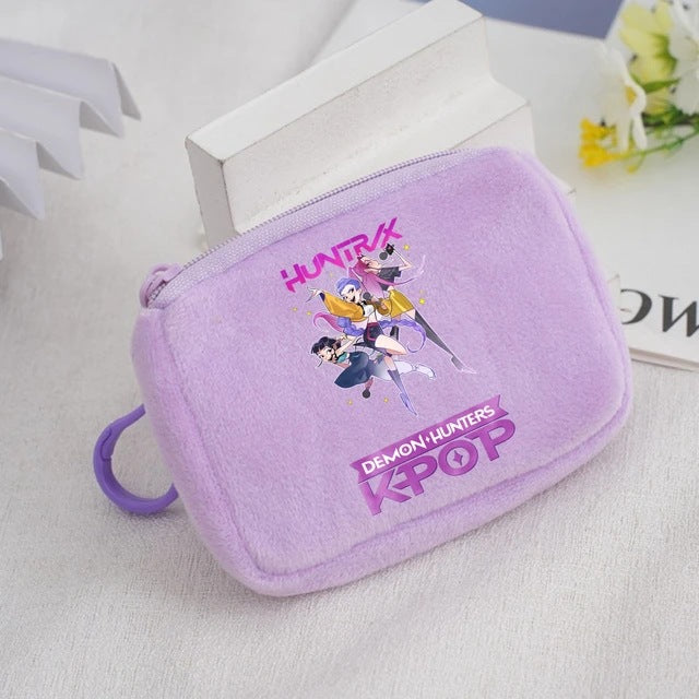 Wholesale KPop Devil Hunter Animal Coin Purse Cute Nylon Portable Wallet Casual Everyday Gift