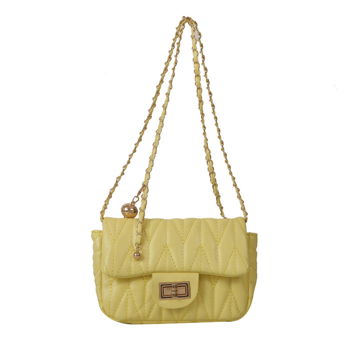 Wholesale Versatile crossbody bag, fashionable diamond grid chain bag, single shoulder small square bag