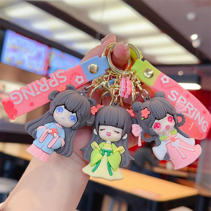 Wholesale Kasuga Hanfu Girl Cartoon Cute Keychain JDC-KC-YueW012