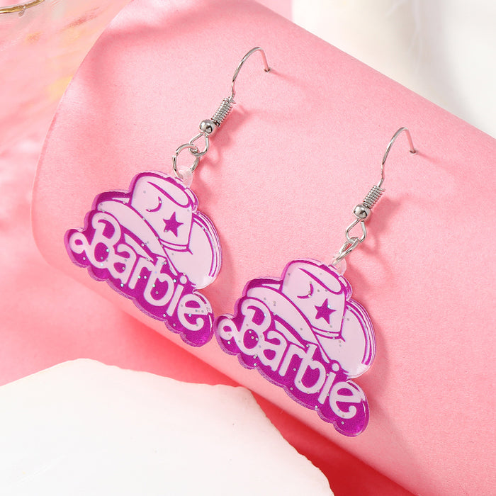 Wholesale Love Lady Apple Teacher Acrylic Earrings JDC-ES-FSY001