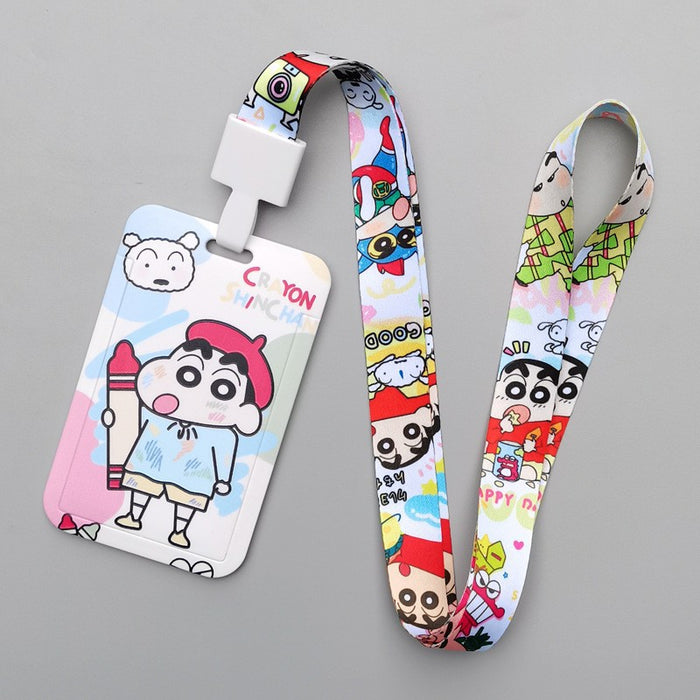 Wholesale Trendy Plastic Cartoon Card Holder With Lanyard Student ID Badge Gift