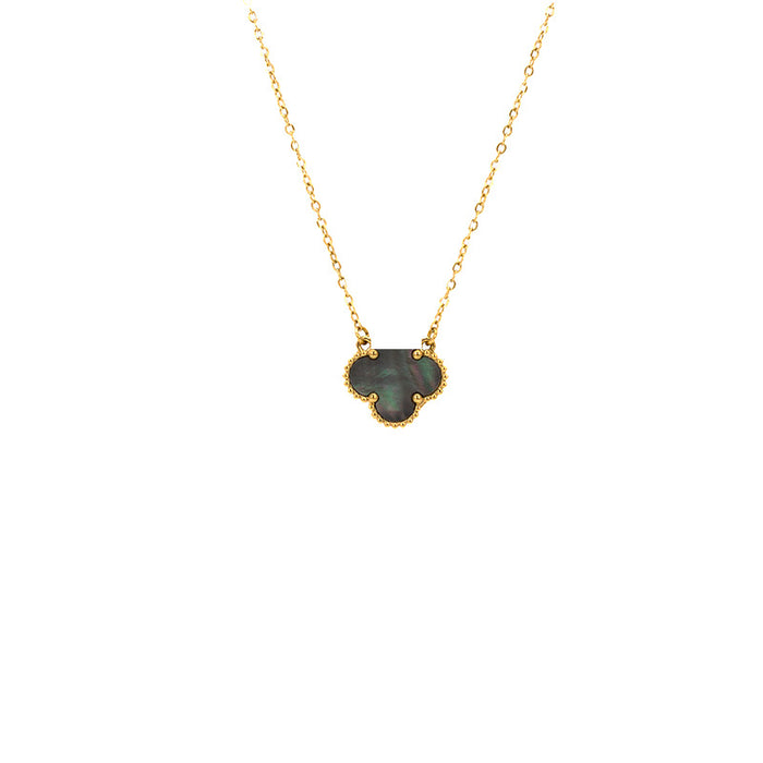 Wholesale Natural Shell Clover Necklace Five Flower Beimu Light Luxury Simple Fashion Stainless Steel Jewelry