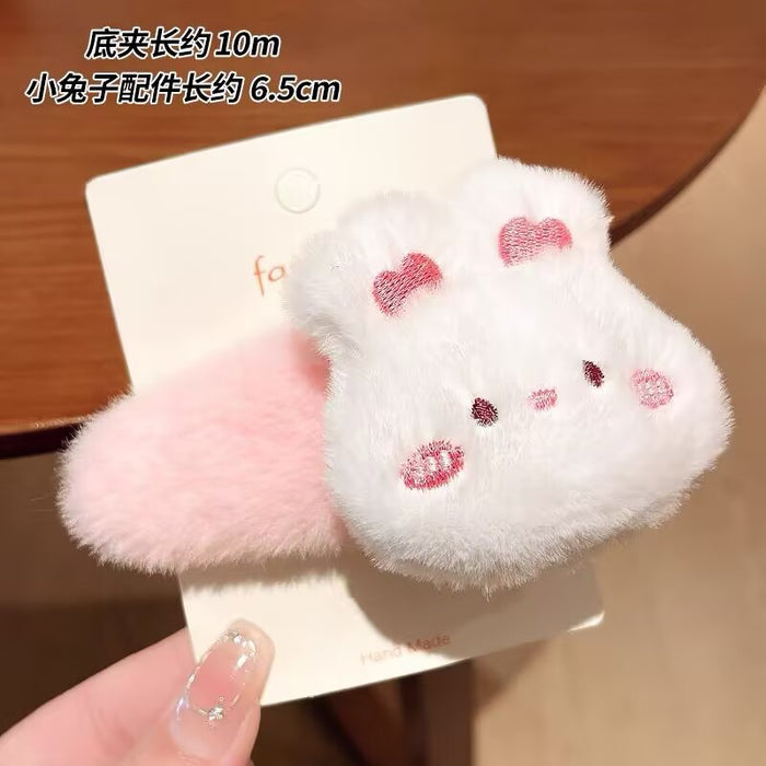 Wholesale Cute cartoon animal plush hair clips