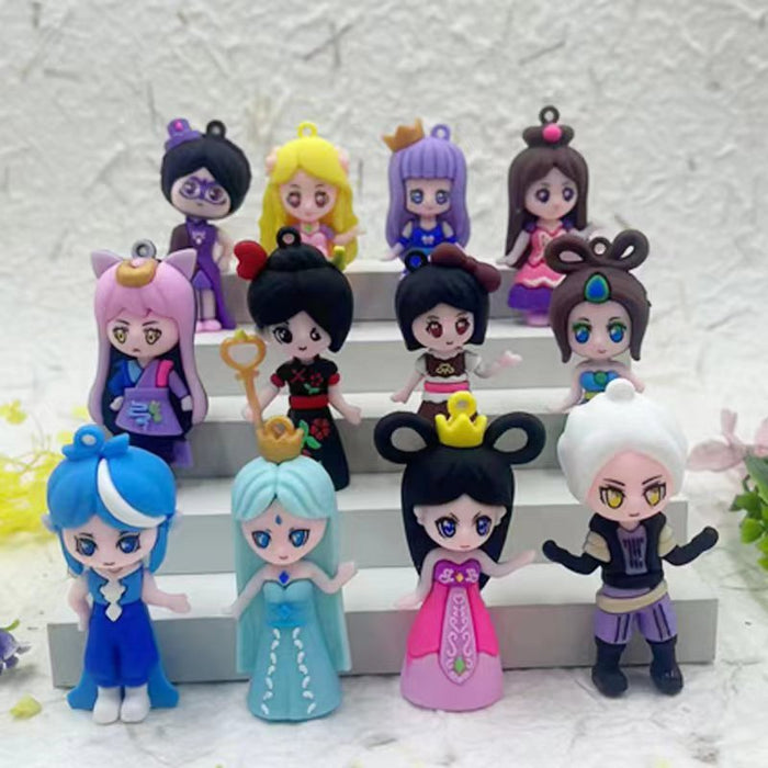 Wholesale Soft plastic three-dimensional doll pendant keychain