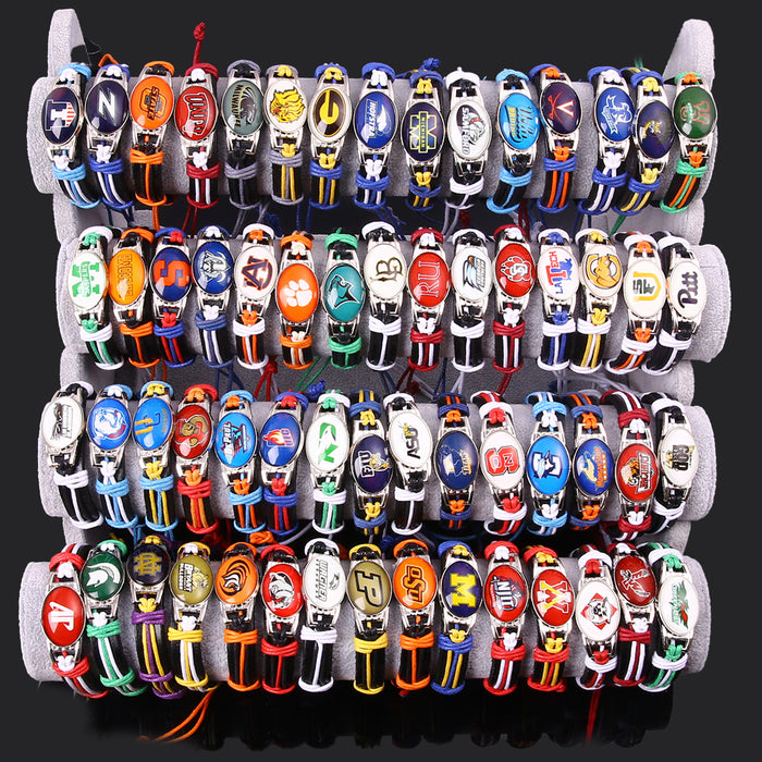 Wholesale Alloy Leather Bracelet Sports Bracelet JDC-BT-BaBie001