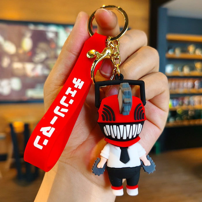 Wholesale Cartoon 3D Doll Rubber Keychain JDC-KC-Tingm040