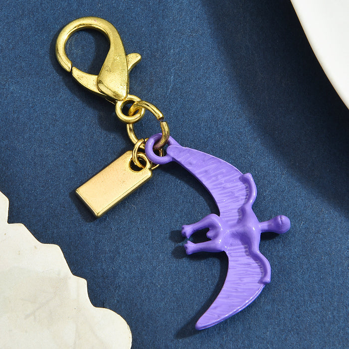 Wholesale Multi Style Dinosaur Clover Heart Animal Gold Alloy Keychain Pendant Fashion Jewelry Accessory