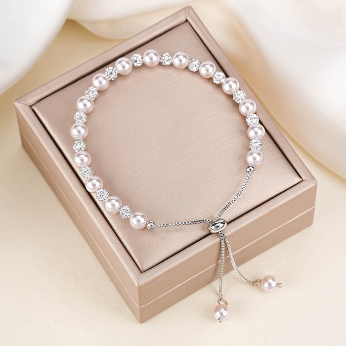 Wholesale Pearl bracelet, women's bead, high-end and niche crystal jewelry