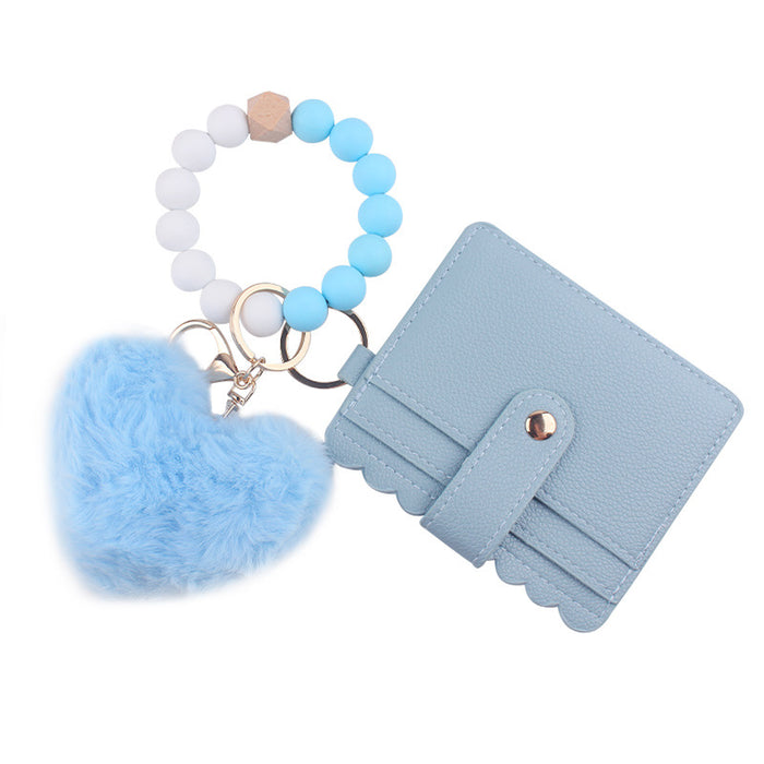 Wholesale  Cartoon Plush Love Card Bag Jewelry