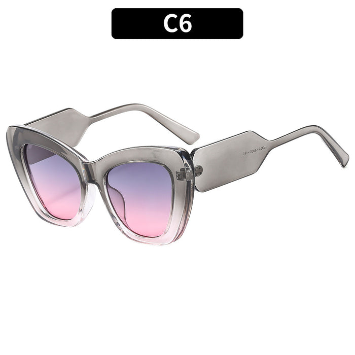 Wholesale PC Color Matching Cat Eye Sunglasses JDC-SG-XIa054