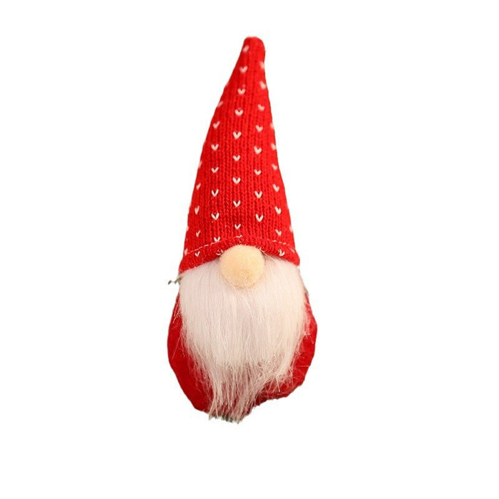 Wholesale Christmas Decorations Christmas Knitted Small Pendant Christmas Tree Faceless Old Man Doll Pendant Small Hanging