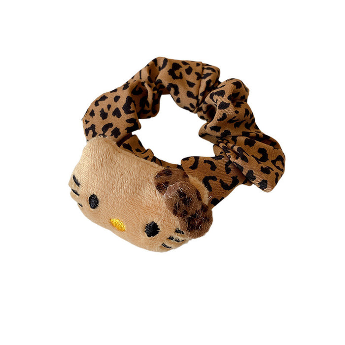 Wholesale Leopard print scrunchie,  hair tie,  elastic band