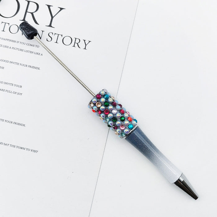 Wholesale Beadable Pens Gradient Color Candy Applied Diamond Pearl Beadable Pen JDC-PN-ShuY008