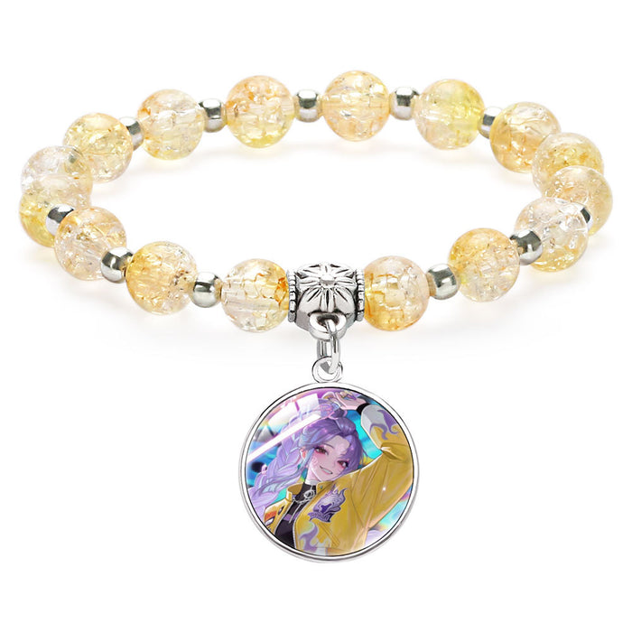 Wholesale KPOP Beaded Pendant Bracelet