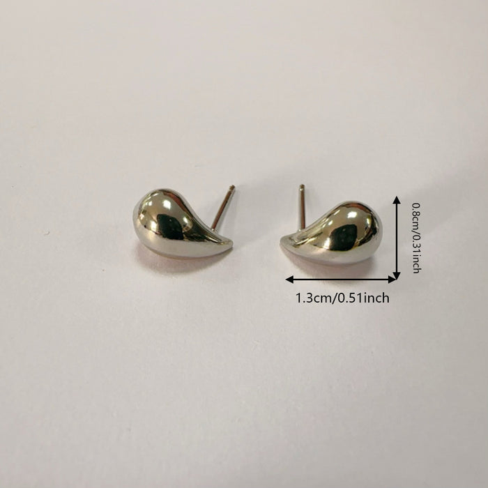 Wholesale Fashionable and high-end gold water droplet hollow earrings sell well, niche design earrings, temperament earrings