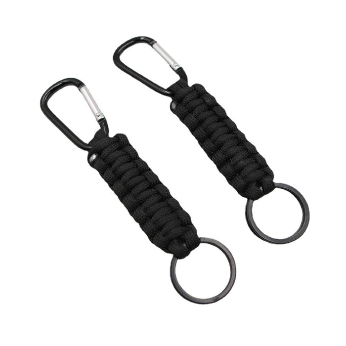 Wholesale hand woven mountaineering nylon parachute cord key chain JDC-KC-Zuge051