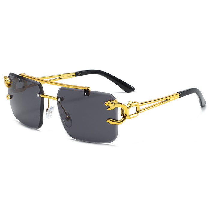 Wholesale New Fashionable Personalized Frameless Sunglasses Trendy Glasses Outdoor Driving Sunglasses