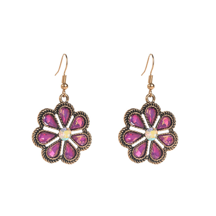 Wholesale Western Ethnic Style Turquoise Earrings