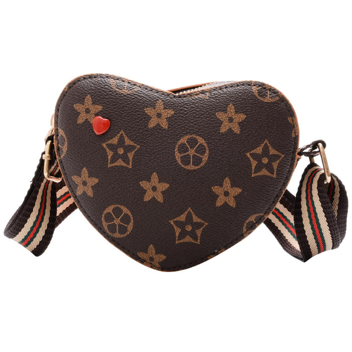 Wholesale PU Children's Bag Heart Shaped Crossbody Bag (F) JDC-SD-FuZun007