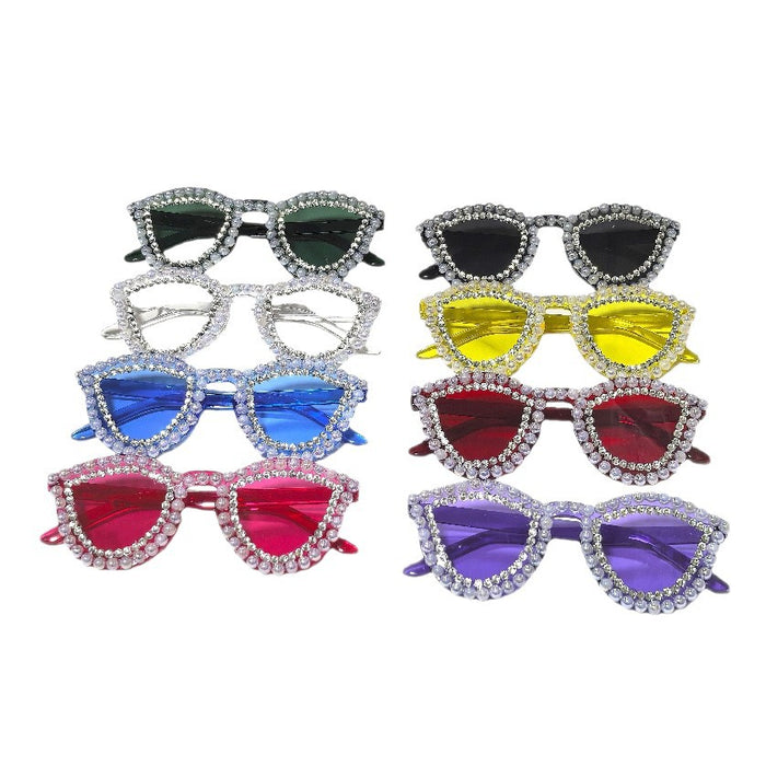 Wholesale Pearl studded cat eye sunglasses and glasses