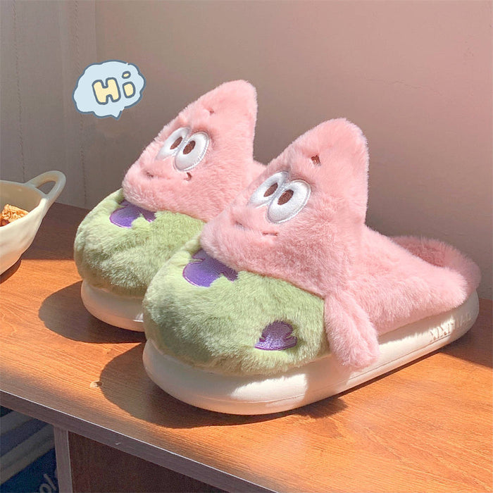 Wholesale Plush Cartoon Cotton Slippers (F) JDC-SP-RongHe002