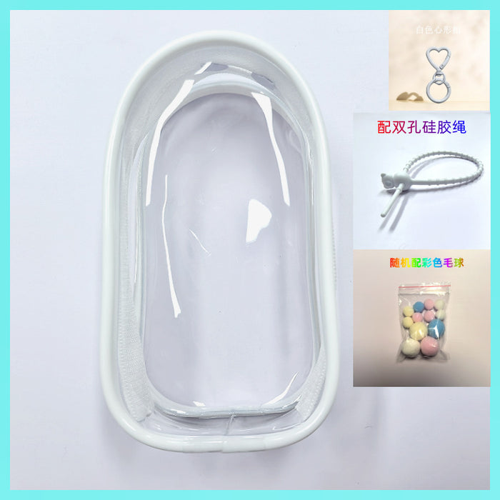 Wholesale Highly transparent vinyl plush pendant