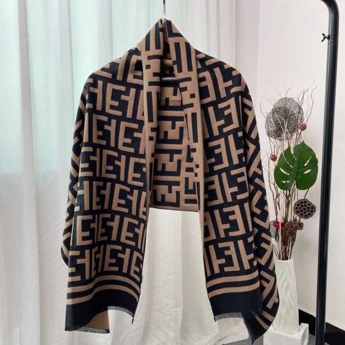 Wholesale Imitation Cashmere Scarf Women Air-conditioned Room Long Outer Shawl Double-sided Versatile Warm Neck Scarf JDC-SF-Yunt003